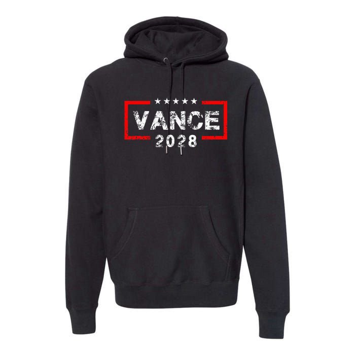 Vance 2028 President Election Campaign Us Flag Premium Hoodie