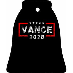 Vance 2028 President Election Campaign Us Flag Ceramic Bell Ornament