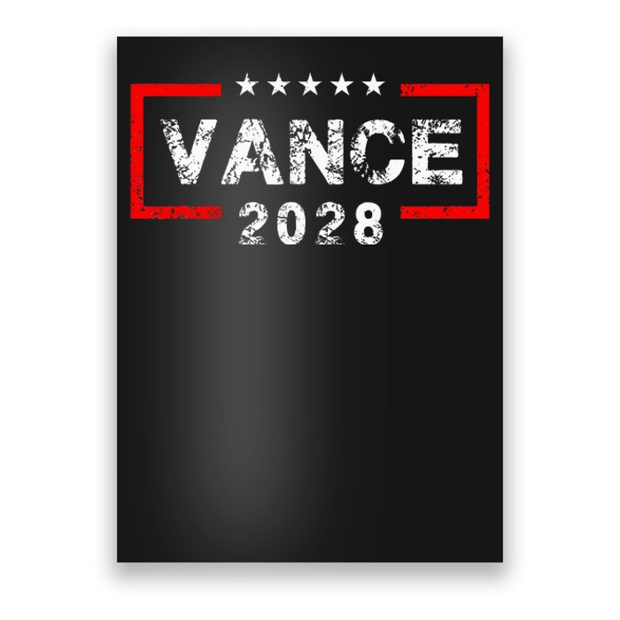 Vance 2028 President Election Campaign Us Flag Poster