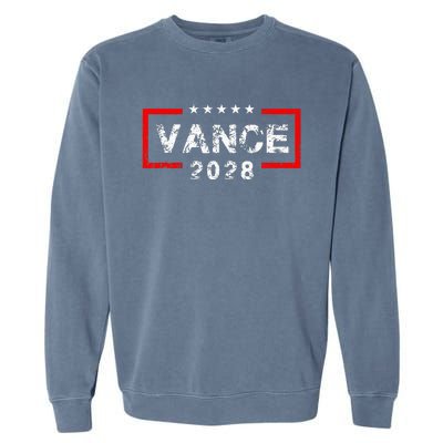 Vance 2028 President Election Campaign Us Flag Garment-Dyed Sweatshirt