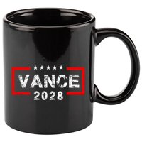Vance 2028 President Election Campaign Us Flag 11oz C Handle Ceramic Mug