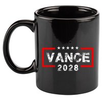 Vance 2028 President Election Campaign Us Flag 11oz C Handle Ceramic Mug