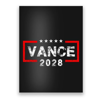 Vance 2028 President Election Campaign Us Flag Poster