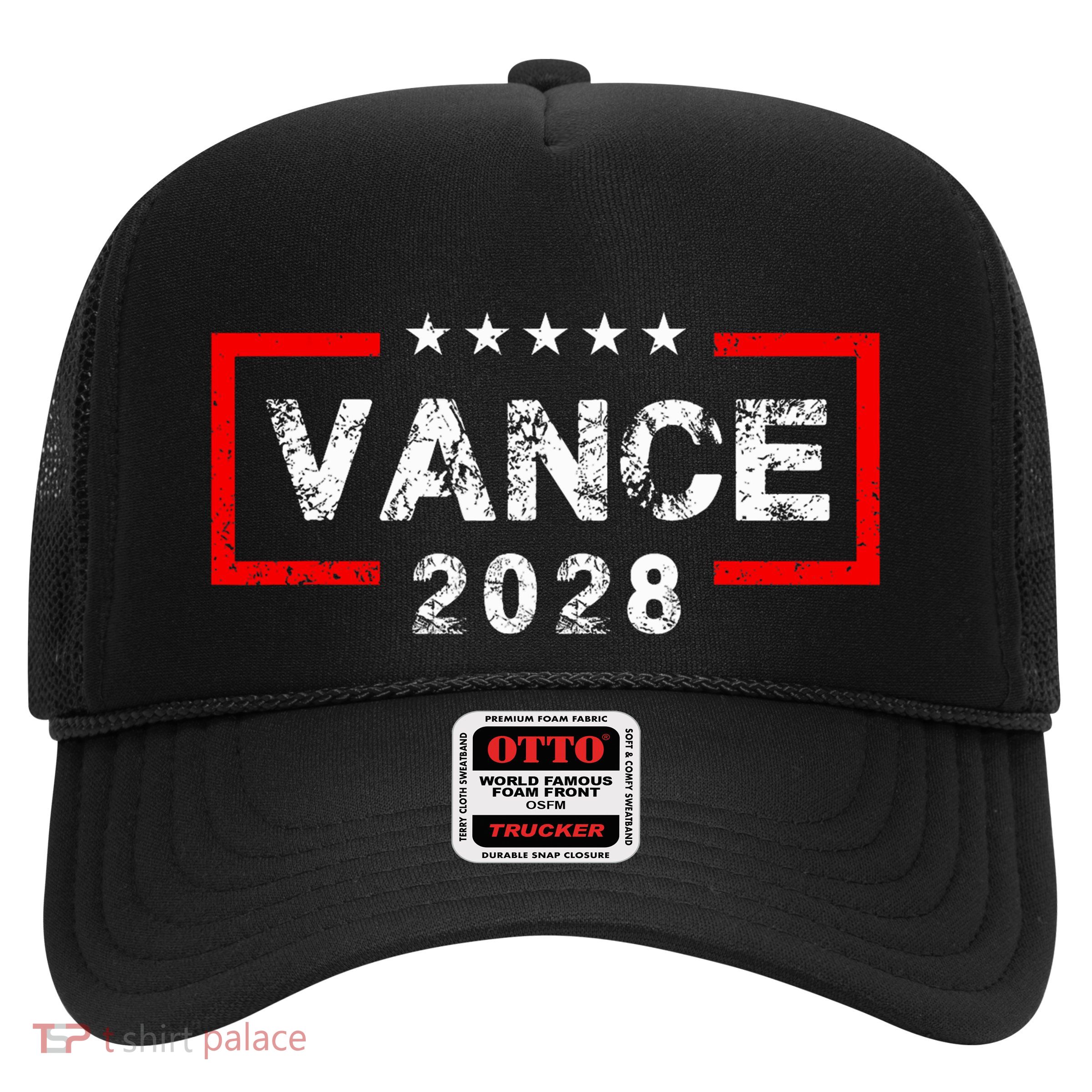 Vance 2028 President Election Campaign Us Flag Trucker Hat