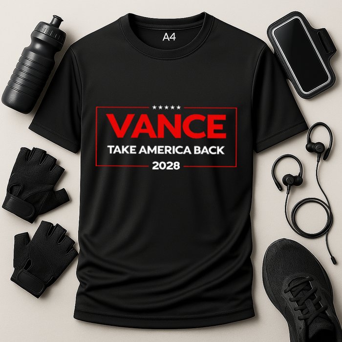 Vance 2028 President Us Flag Cooling Performance Crew T-Shirt