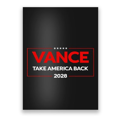 Vance 2028 President Us Flag Poster