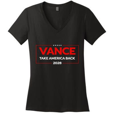 Vance 2028 President Us Flag Women's V-Neck T-Shirt