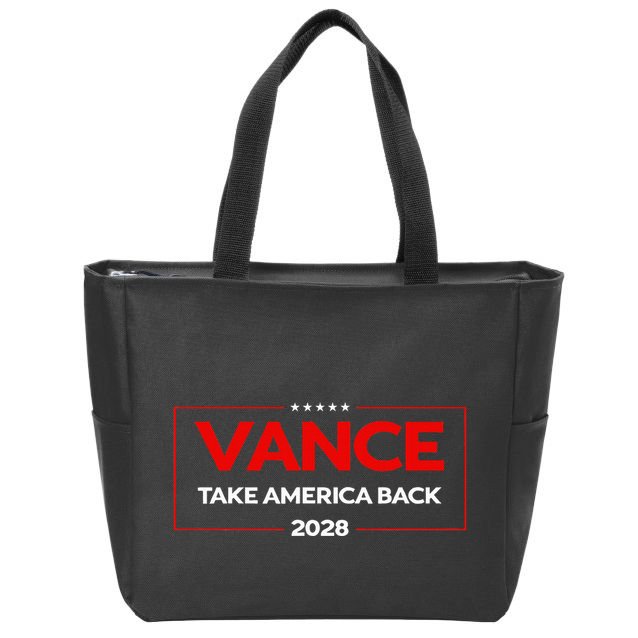 Vance 2028 President Us Flag Zip Tote Bag