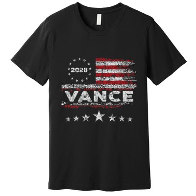 Vance 2028 President Us Flag Premium T-Shirt