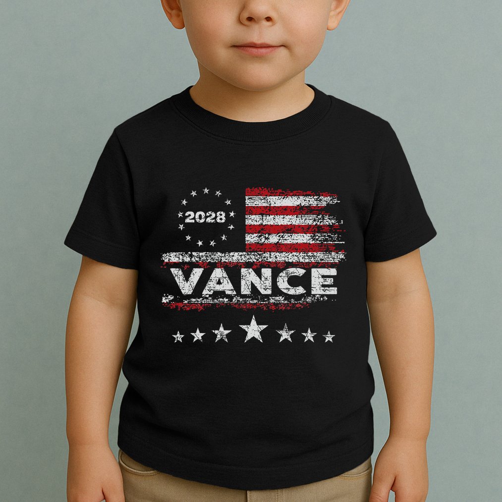 Vance 2028 President Us Flag Toddler T-Shirt