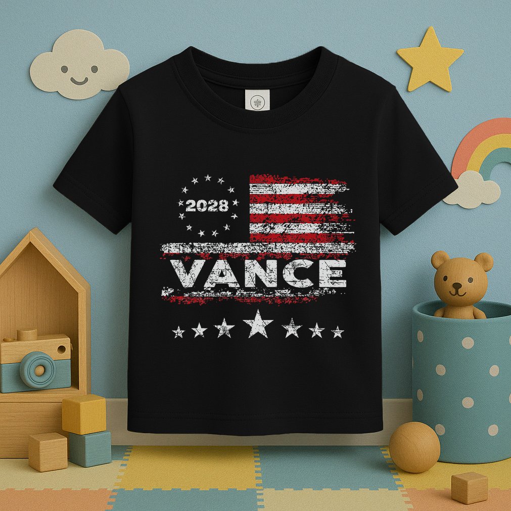 Vance 2028 President Us Flag Toddler T-Shirt