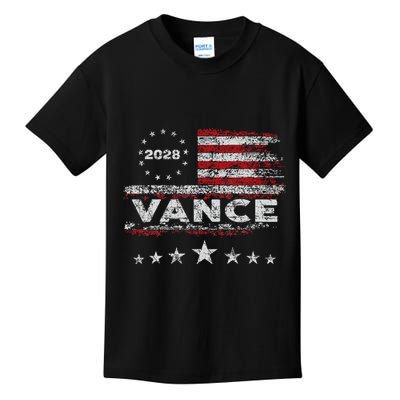 Vance 2028 President Us Flag Kids T-Shirt