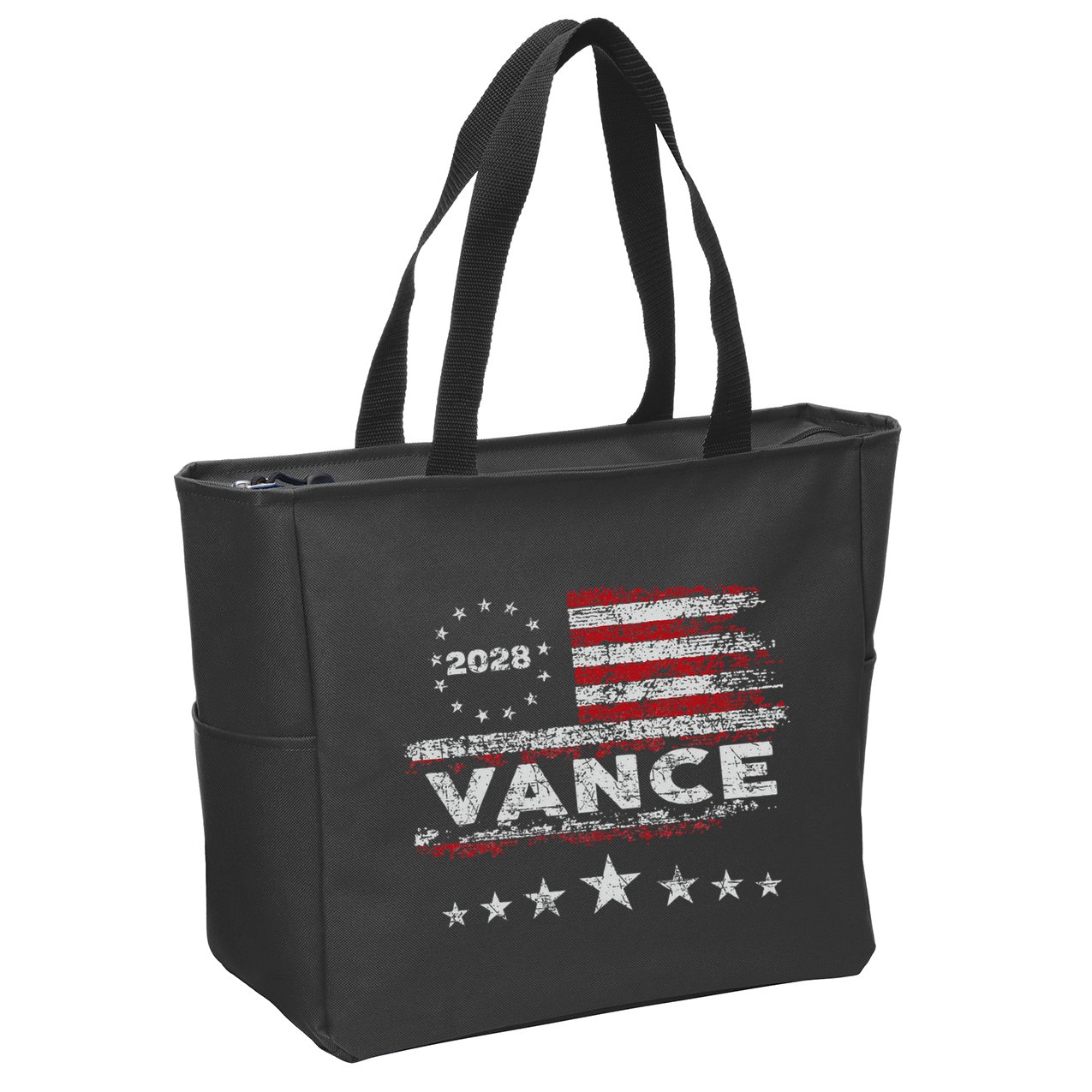 Vance 2028 President Us Flag Zip Tote Bag