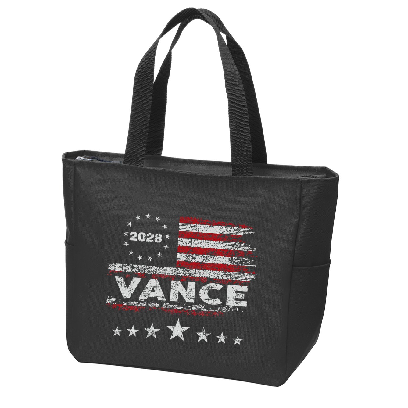 Vance 2028 President Us Flag Zip Tote Bag