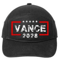 Vance 2028 President Election Campaign Us Flag Vintage 7-Panel Snapback Hat