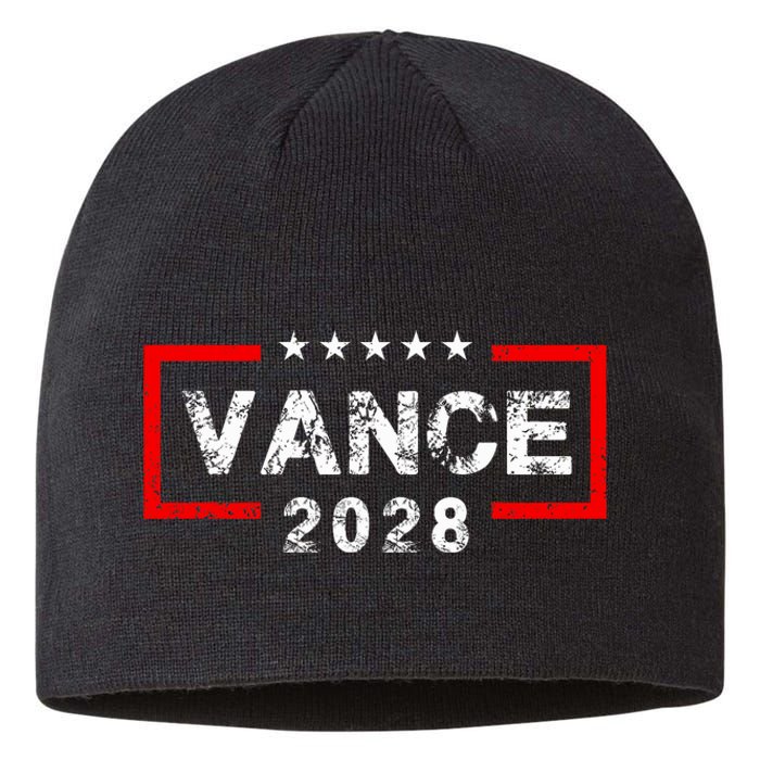 Vance 2028 President Election Campaign Us Flag Vintage Sustainable Beanie