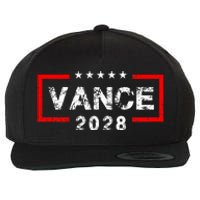 Vance 2028 President Election Campaign Us Flag Vintage Wool Snapback Cap