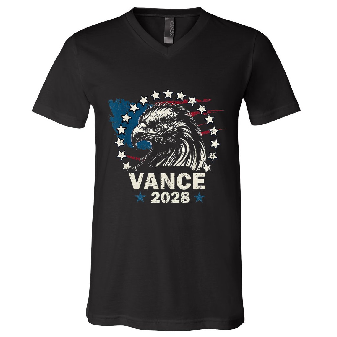 Vance 2028 President Us Flag Election Campaign 28 V-Neck T-Shirt