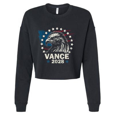 Vance 2028 President Us Flag Election Campaign 28 Cropped Pullover Crew