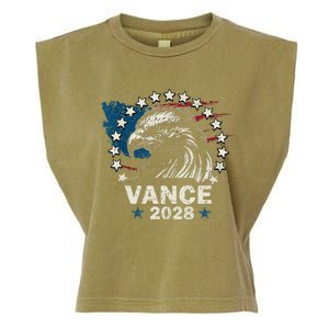 Vance 2028 President Us Flag Election Campaign 28 Garment-Dyed Women's Muscle Tee