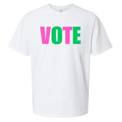 Vote 2024 Sorority Sorors Vote And Green Paraphernalia Sueded Cloud Jersey T-Shirt