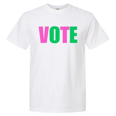 Vote 2024 Sorority Sorors Vote And Green Paraphernalia Garment-Dyed Heavyweight T-Shirt