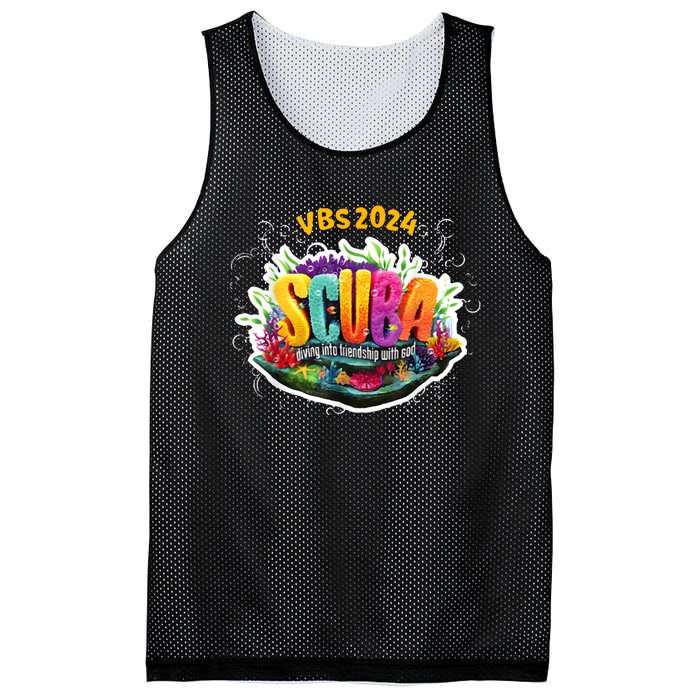 Vbs 2024 Scuba Diving Into Friendship With God Mesh Reversible Basketball Jersey Tank