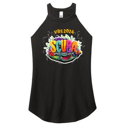 Vbs 2024 Scuba Diving Into Friendship With God Women’s Perfect Tri Rocker Tank