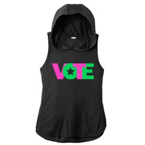 Vote 2024 Sorority Sorors Paraphernalia Vote Ladies PosiCharge Tri-Blend Wicking Draft Hoodie Tank