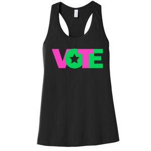 Vote 2024 Sorority Sorors Paraphernalia Vote Women's Racerback Tank