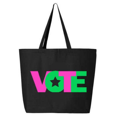 Vote 2024 Sorority Sorors And Green Paraphernalia Vote 25L Jumbo Tote