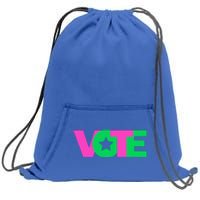 Vote 2024 Sorority Sorors And Green Paraphernalia Vote Sweatshirt Cinch Pack Bag