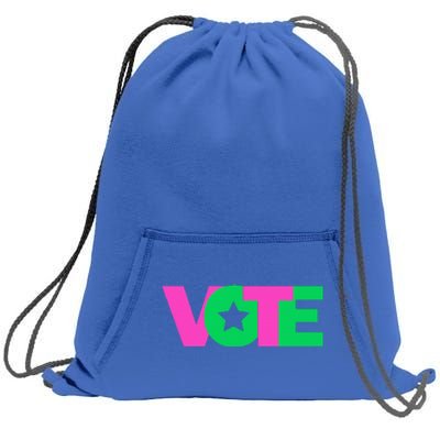 Vote 2024 Sorority Sorors And Green Paraphernalia Vote Sweatshirt Cinch Pack Bag