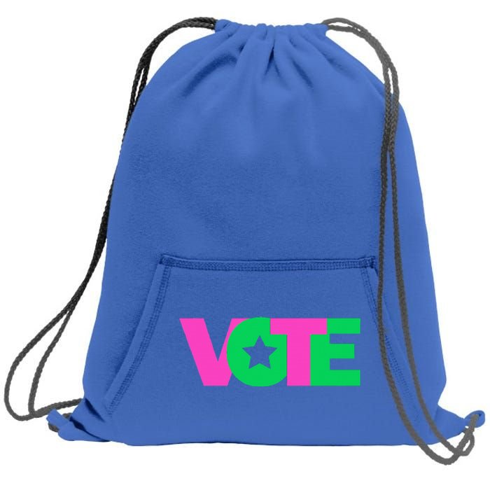 Vote 2024 Sorority Sorors And Green Paraphernalia Vote Sweatshirt Cinch Pack Bag