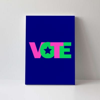 Vote 2024 Sorority Sorors And Green Paraphernalia Vote Canvas