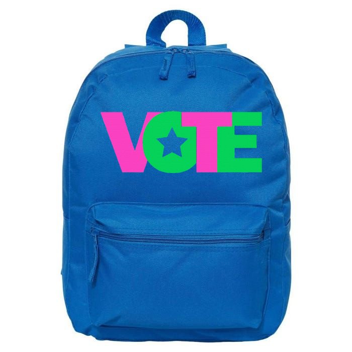 Vote 2024 Sorority Sorors And Green Paraphernalia Vote 16 in Basic Backpack