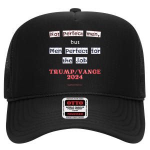 Vote 2024 Trump Vs Harris Harris Vs Trump Jd Vance For Vp High Crown Mesh Back Trucker Hat