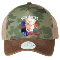 Votemaxing 2024 Trump Mewing Looksmaxxing Legacy Tie Dye Trucker Hat