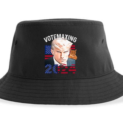 Votemaxing 2024 Trump Mewing Looksmaxxing Sustainable Bucket Hat
