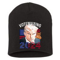 Votemaxing 2024 Trump Mewing Looksmaxxing Short Acrylic Beanie