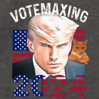 Votemaxing 2024 Trump Mewing Looksmaxxing Vector Backpack