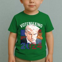 Votemaxing 2024 Trump Mewing Looksmaxxing Toddler T-Shirt