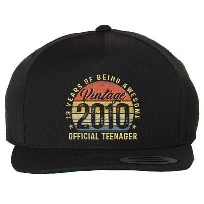Vintage 2010 Teenager 13th Birthday Gifts 13 Yr Old Wool Snapback Cap