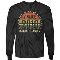 Vintage 2010 Teenager 13th Birthday Gifts 13 Yr Old Tie-Dye Long Sleeve Shirt