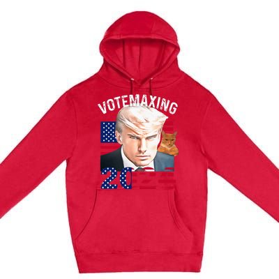 Votemaxing 2024 Trump Mewing Looksmaxxing Premium Pullover Hoodie