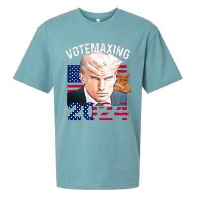 Votemaxing 2024 Trump Mewing Looksmaxxing Sueded Cloud Jersey T-Shirt