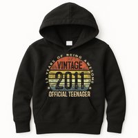 Vintage 2011 Teenager 13th Birthday Gifts 13 Yr Old Kids Hoodie