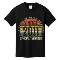 Vintage 2011 Teenager 13th Birthday Gifts 13 Yr Old Kids T-Shirt