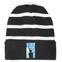 Venezuela 2024 Striped Beanie with Solid Band