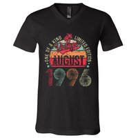 Vintage 27 Years Old August 1996 27th Birthday V-Neck T-Shirt